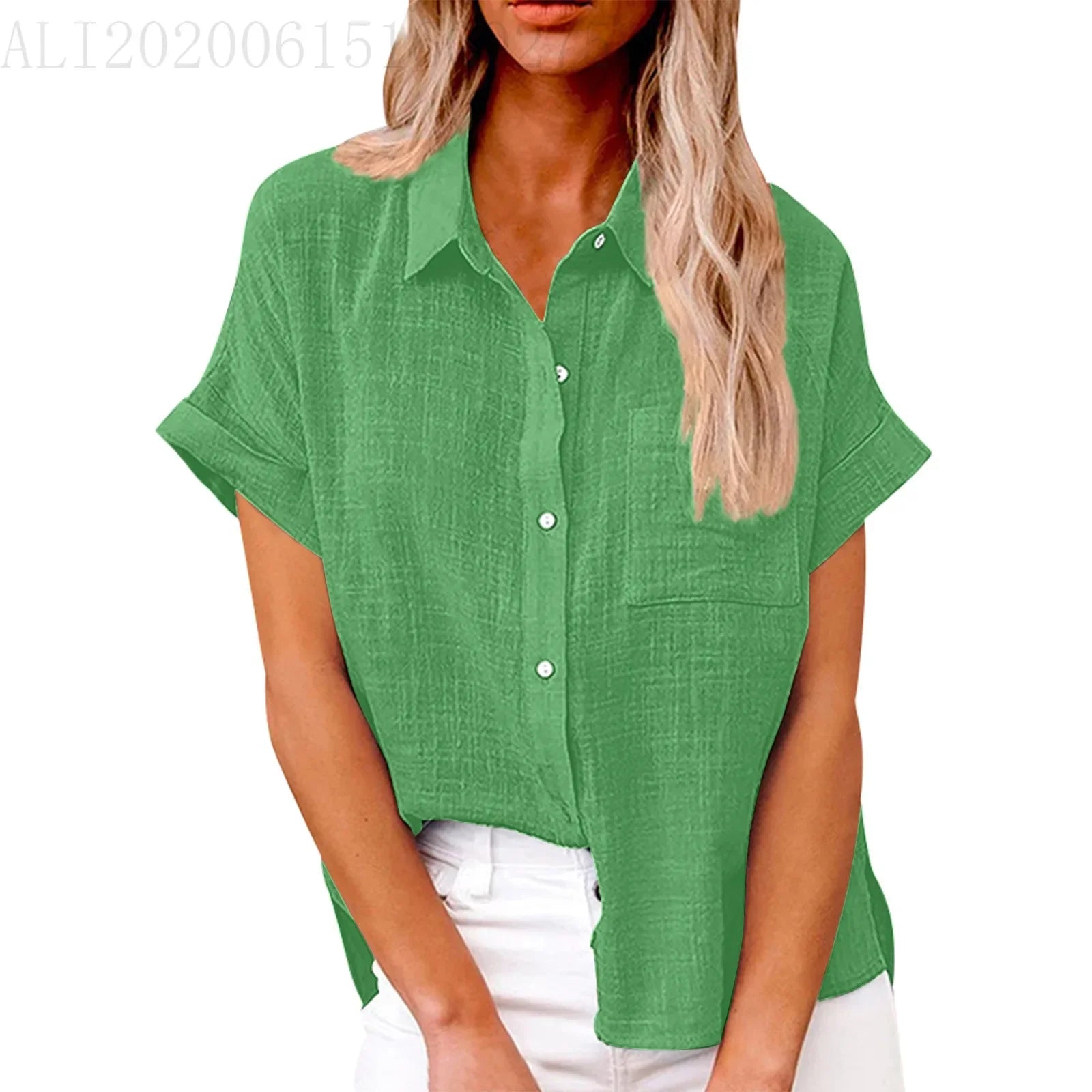 Short Sleeve Tops Tee Women Blusas Summer Loose Ladies T-Shirts Cotton Linen Blouse Woman Clothing Casual T Shirt Camisas Mujer