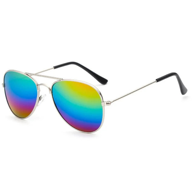 New Kids Sunglasses Fashion Colorful Boys Girls Reflective Sun Glasses Children Baby UV400 Outdoor High Definition Eyewear