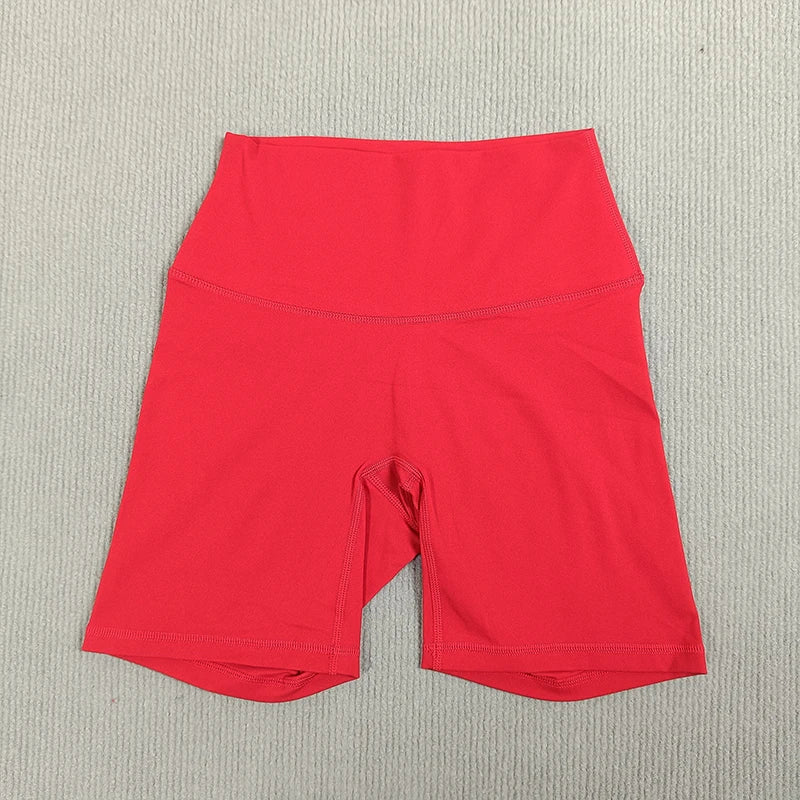 Yoga Shorts Solid Color Soft Women Sport Shorts Compression Support Sweat  Comprehensive Training Jog Cycling Internal Pocket