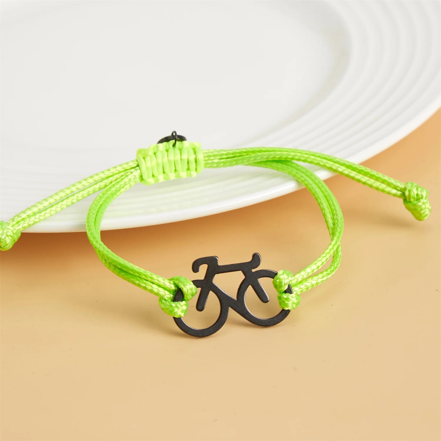 2025 Fashion Bicycle Bracelet New Trendy Sports Cycling Periphery Pendant Bracelet Pink Bicycle Jewelry