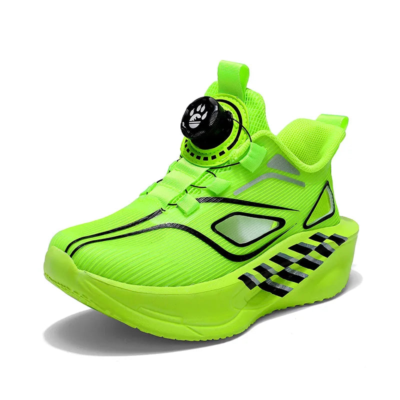 Childrens Sports Shoes Summer Hollow Breathable Outdoor Daily Comfortable Walking Shoes Soft Sole Elastic Training Running Shoes