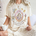 Rapunzel Princess Bow Magic for Adults and Kids! Disney Cotton Printed Short Sleeve for Parent-Child and Friends