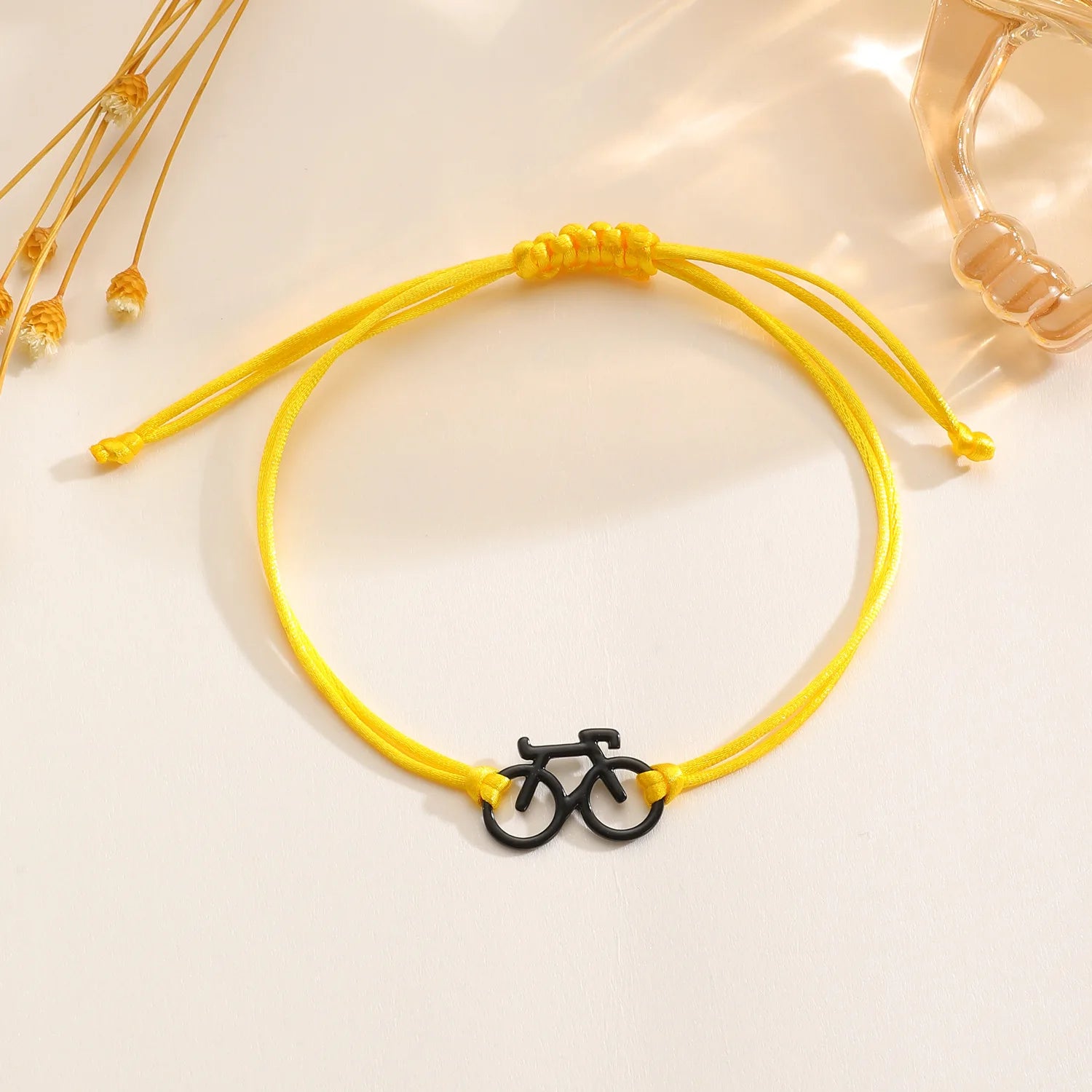 2025 Fashion Bicycle Bracelet New Trendy Sports Cycling Periphery Pendant Bracelet Pink Bicycle Jewelry