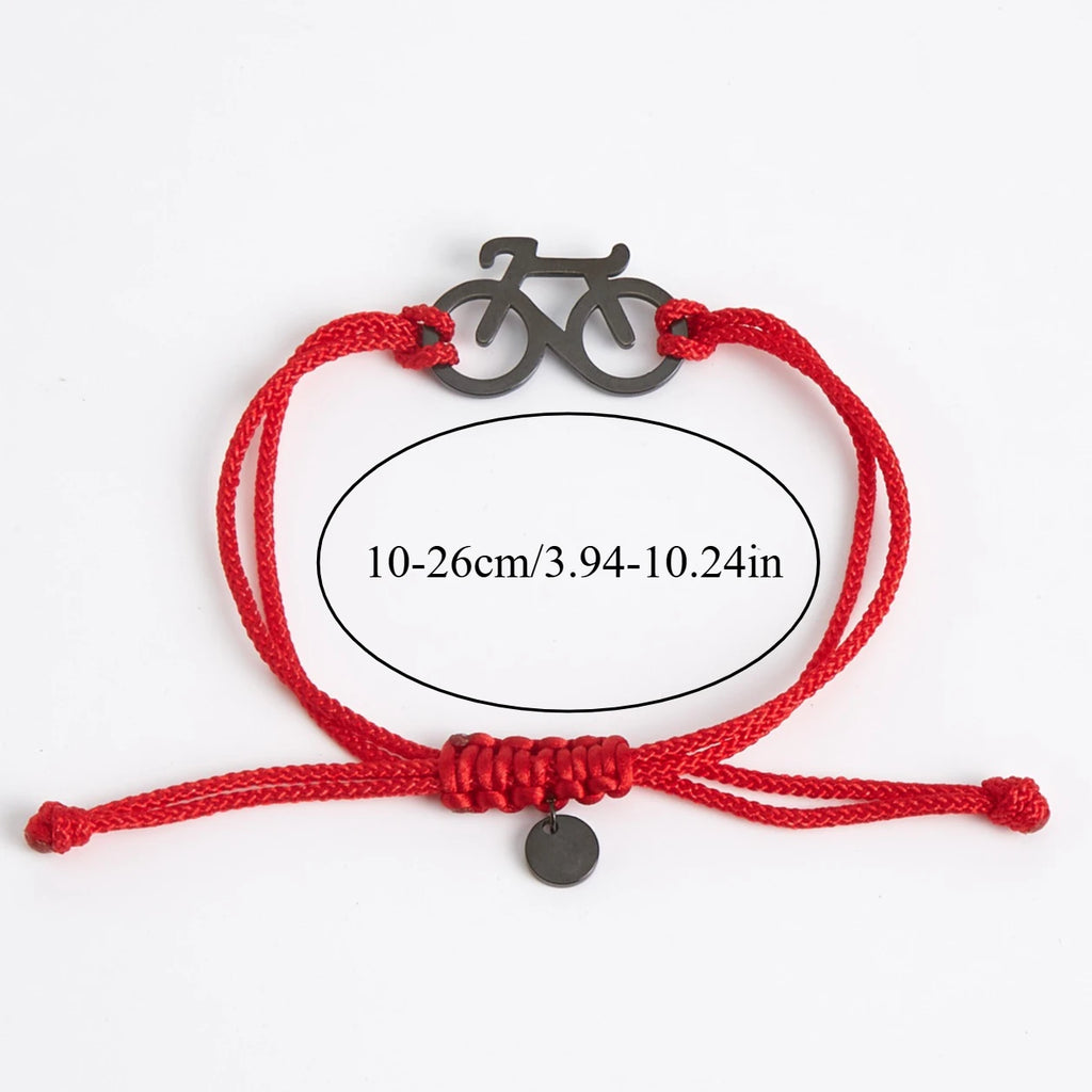 2025 Fashion Bicycle Bracelet New Trendy Sports Cycling Periphery Pendant Bracelet Pink Bicycle Jewelry
