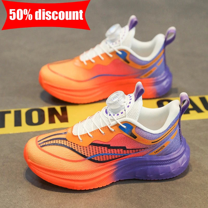 Childrens Running Shoes School Training Fitness Comfortable Sports Shoes Mesh Breathable Rebound Outdoor Tennis Shoes for Kids