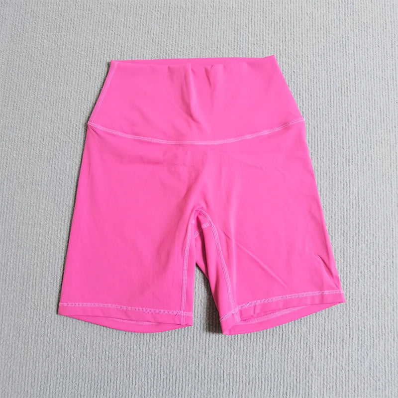 Yoga Shorts Solid Color Soft Women Sport Shorts Compression Support Sweat  Comprehensive Training Jog Cycling Internal Pocket