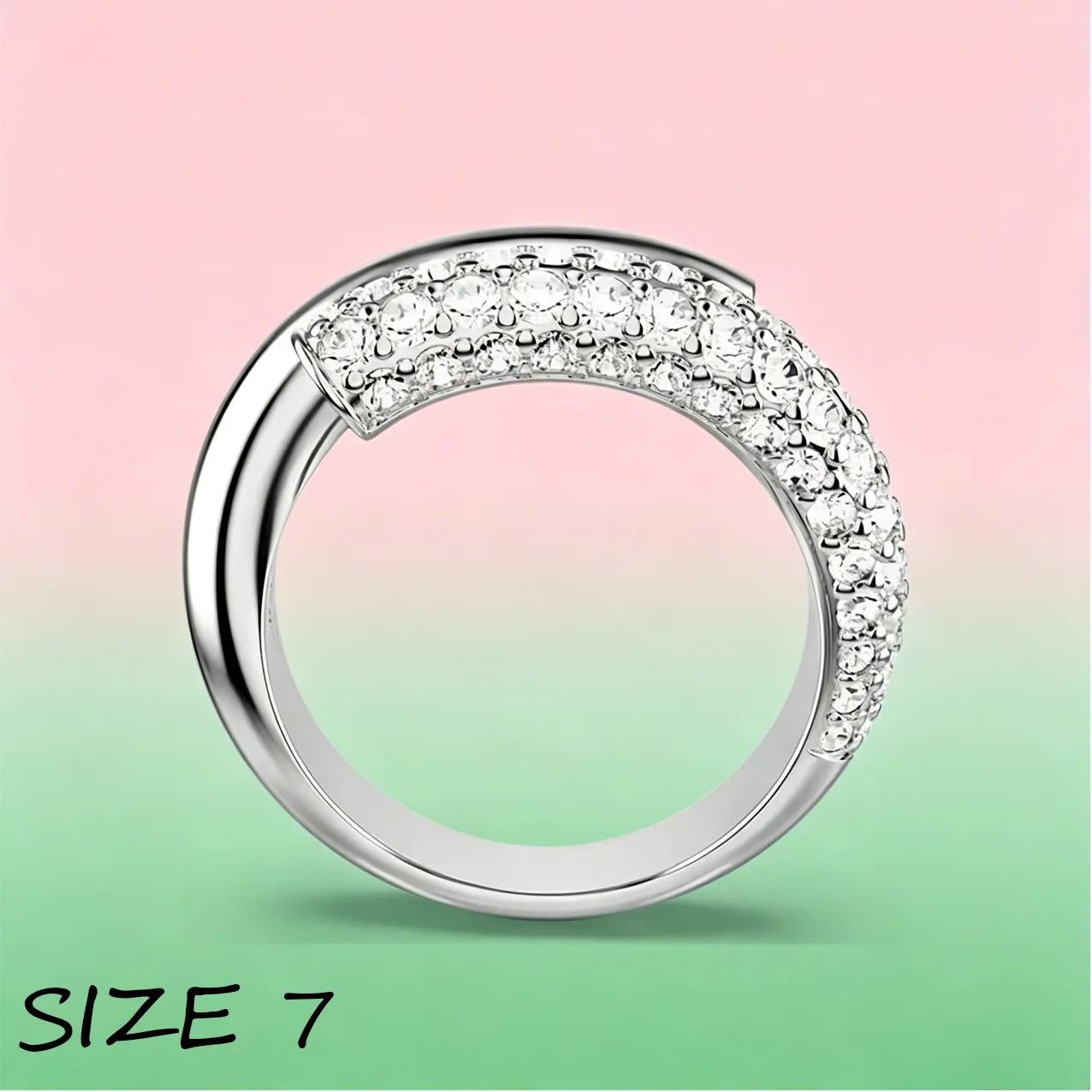Light luxury Double Circle Zircon Jewelry Set, Necklace Earrings Bracelet Ring Set,Elegant Minimalist