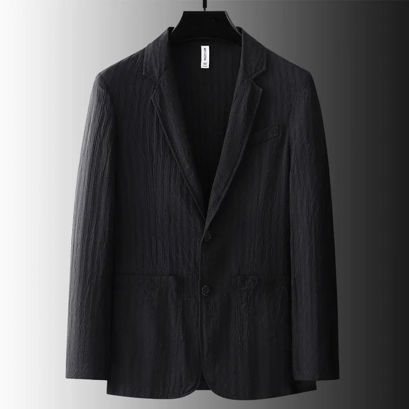 Men Suit Jacket and Pants White Summer Sunscreen Handsome Trendy Loose Casual Men Blazer Suits Spring Autumn Korean Man Blazer
