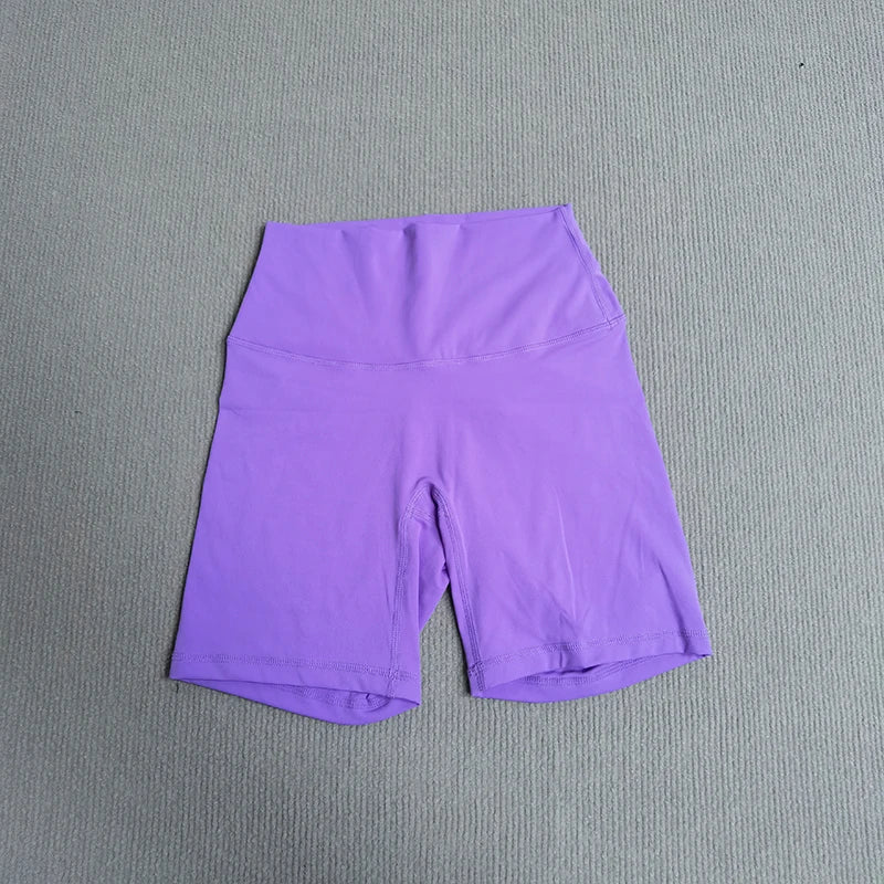 Yoga Shorts Solid Color Soft Women Sport Shorts Compression Support Sweat  Comprehensive Training Jog Cycling Internal Pocket