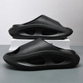Comwarm New Summer Platform Slippers For Men Non-Slips Open Toe Flip Flops Men Fashion Beach Sandals Bathroom Slippers Outdoor