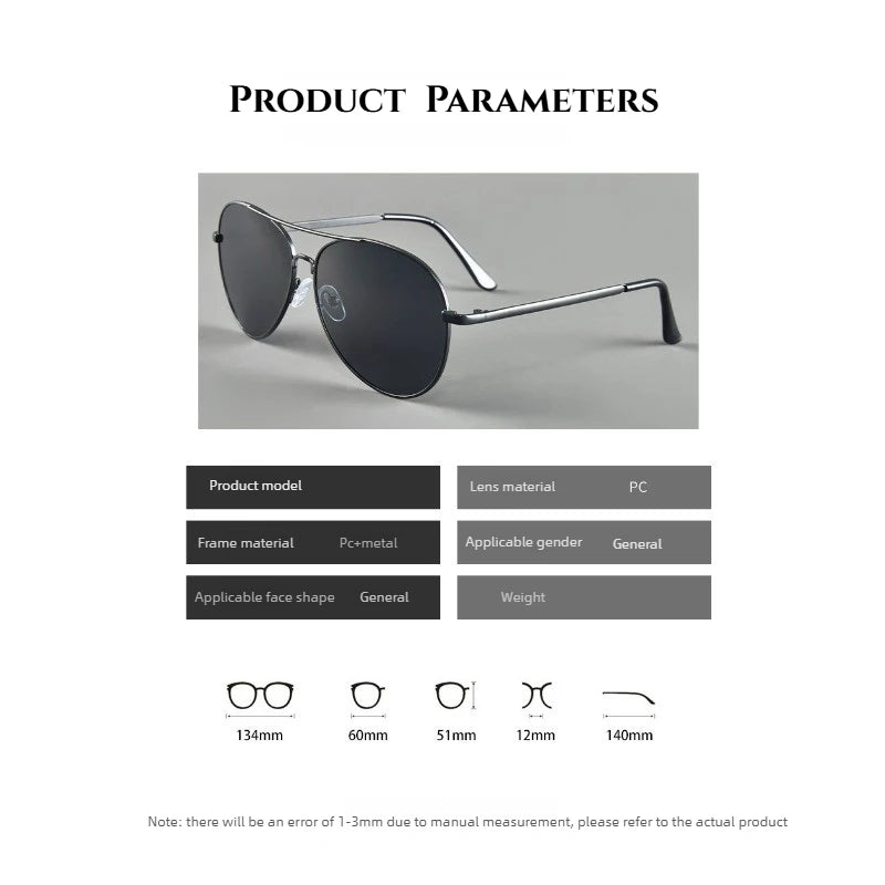 New Metal-Frame Myopia Sunglasses UV400 Outdoor Activity Fishing Shades for Pilots Classic Driver-specific Eyewear 0 To -4.0