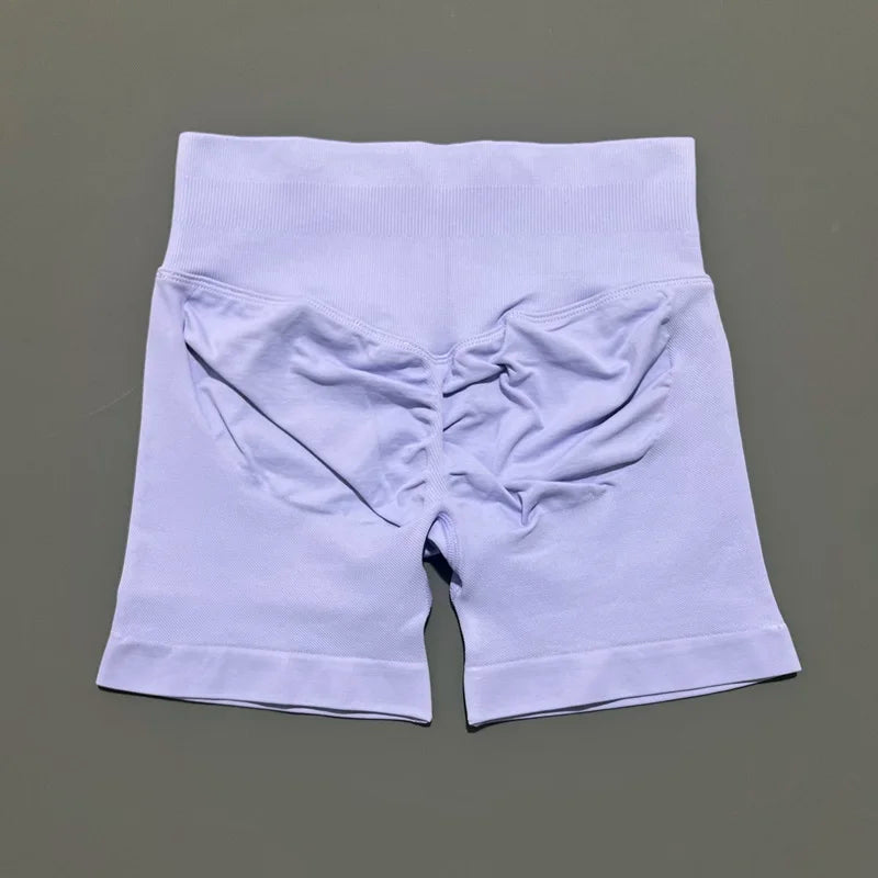 Women Gym Shorts High Waisted Yoga Shorts Fashionable and Sexy Running Fitness Pants Solid Color Yoga Leggings Training Shorts