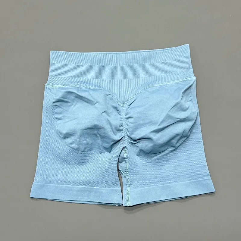 Women Gym Shorts High Waisted Yoga Shorts Fashionable and Sexy Running Fitness Pants Solid Color Yoga Leggings Training Shorts