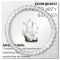 Natural Garnet Stone Bracelet 4 6 8mm Round Beaded Bracelets Healing Reiki Spiritual Gems Bracelet with Card for Women Men
