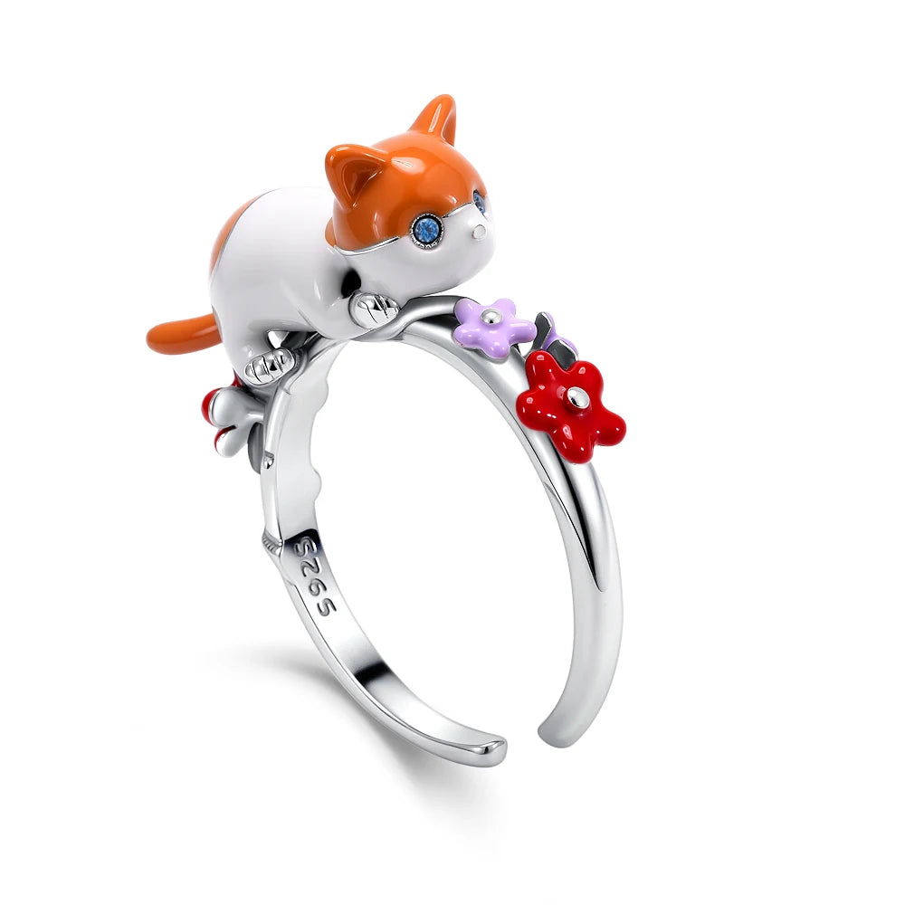 Hot Selling 925 Silver,Square,Bow,Flower,Playing Card Ring,Size 6 7 8 9,Suitable for European Women's Charm Luxury Jewelry Gifts