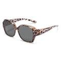 KLASSNUM Trend Driving Polarized Sunglasses For Men Women Fit Over Glasses Wrap Around Sunglasses Square Shades UV400 Goggles