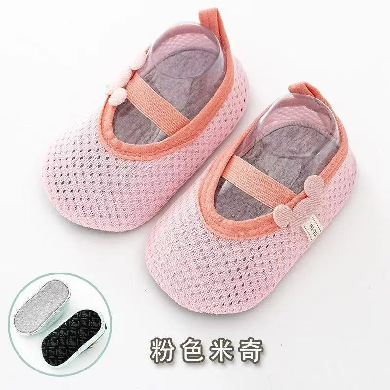B-5 1-3 year old summer thin mesh breathable anti slip baby walking shoes