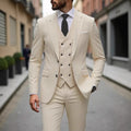 Four Seasons Wedding Groom Suit Big Size Business Formal Slim Fit Korean Style Three Piece Set Mens Tuxedo