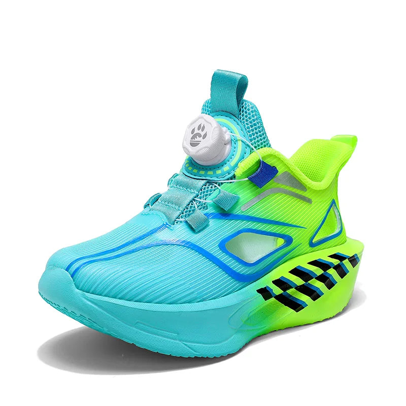 Childrens Sports Shoes Summer Hollow Breathable Outdoor Daily Comfortable Walking Shoes Soft Sole Elastic Training Running Shoes