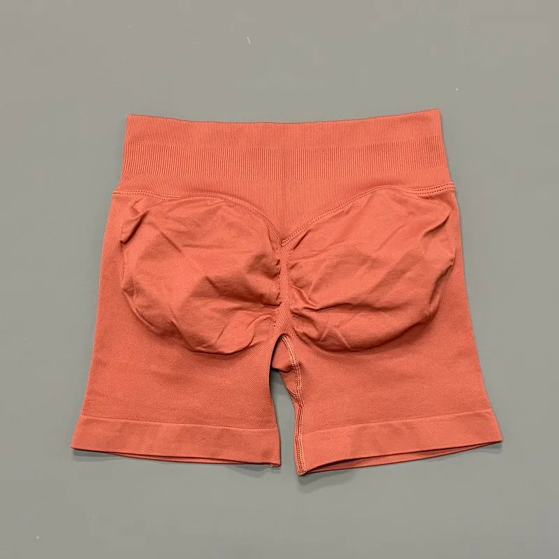 Women Gym Shorts High Waisted Yoga Shorts Fashionable and Sexy Running Fitness Pants Solid Color Yoga Leggings Training Shorts