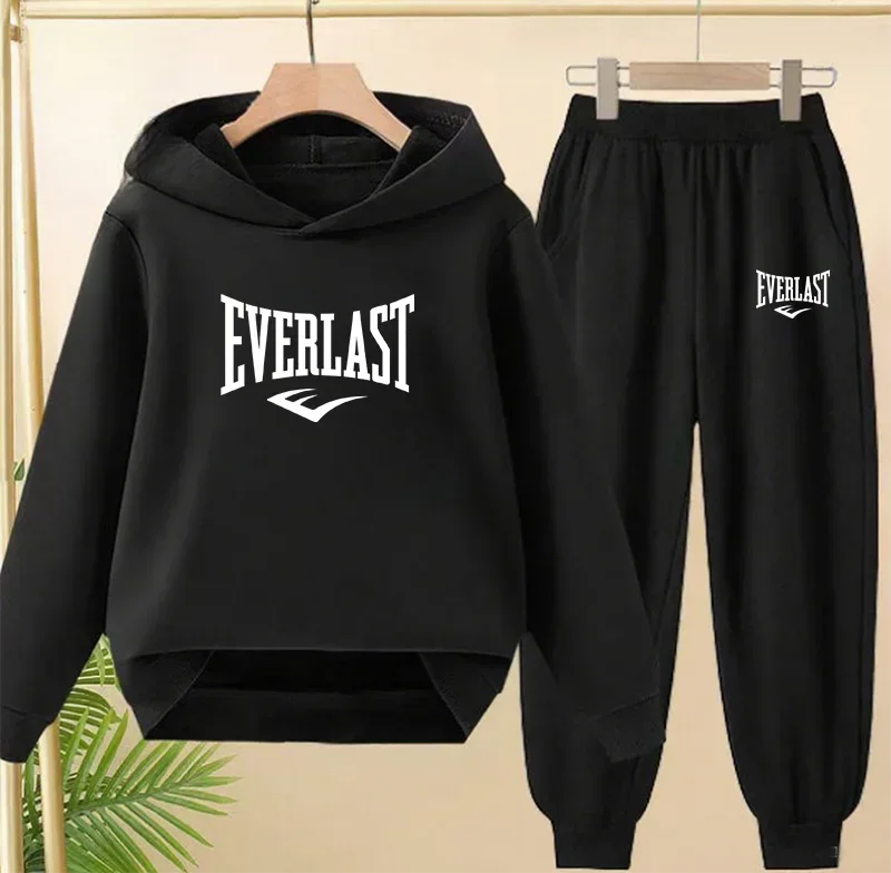 Spring Autumn New Fashion Kids Tracksuits 3-12 Years Boys and Girls Casual Sports Hoodie Tops+pants 2pcs Sets Children Clothes