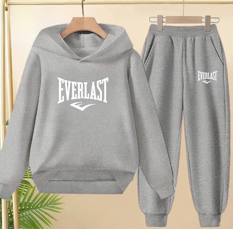 Spring Autumn New Fashion Kids Tracksuits 3-12 Years Boys and Girls Casual Sports Hoodie Tops+pants 2pcs Sets Children Clothes