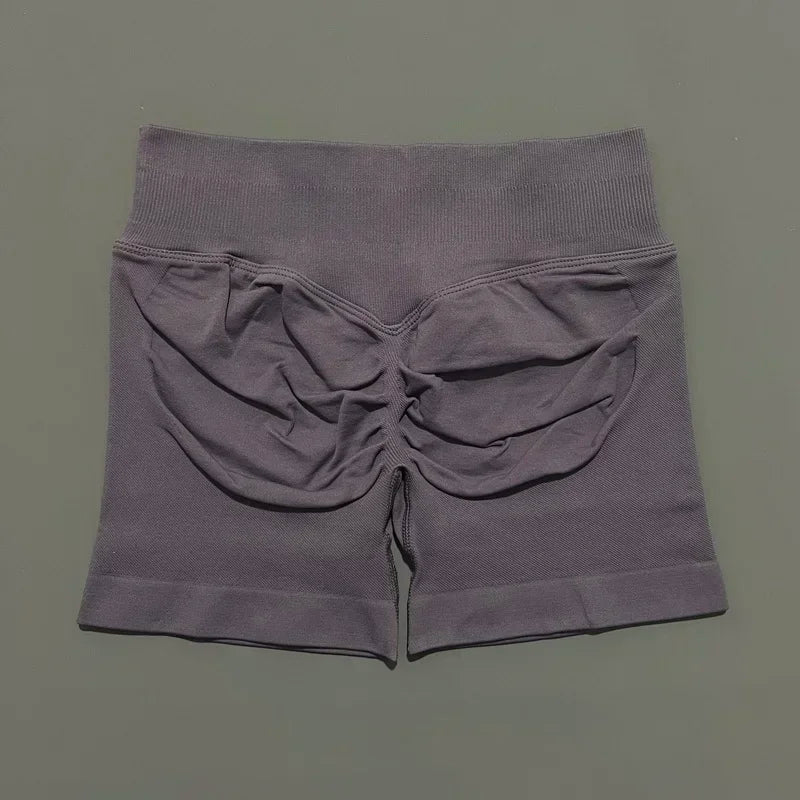 Women Gym Shorts High Waisted Yoga Shorts Fashionable and Sexy Running Fitness Pants Solid Color Yoga Leggings Training Shorts
