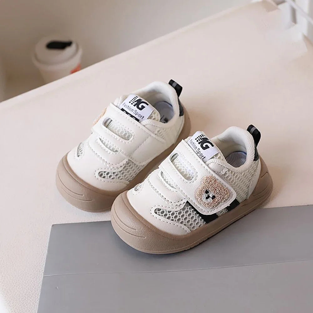 Summer Sneakers For Children Mesh Fabric Breathable Kid's Sneakers Ergonomics Soft-soled Baby Boy's Girl's Toddler Shoes