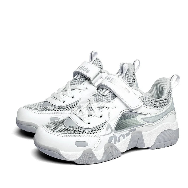 Breathable Mesh Children's Sports Shoes Hollow Outdoor Stream Tracing Men's Summer New Style Running Shoes for Kids