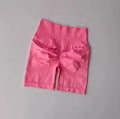 Women Yoga Shorts High Waist Sport Shorts Hip Push Up Soft Fitness Quick Dry Running Shorts Tummy Control Workout Gym Shorts