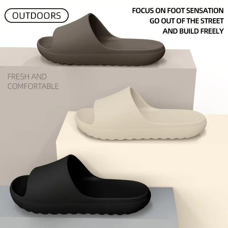 Men'S Casual Slip-On Sandals - Lightweight EVA Material, Open Toe Design, All-Season Comfort for Casual Attire, Strappy Sandal