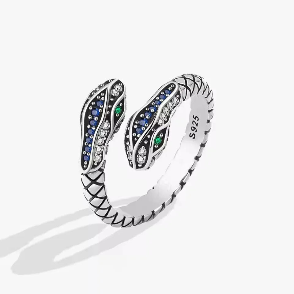 VENTFILLE 925 Sterling Silve Green Crystal Geometry Ring Square Retro Sweet Jewelry Birthday Gift Dropshipping