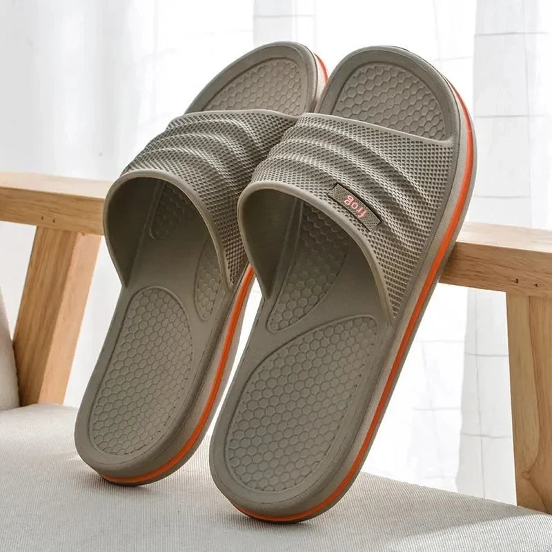 Summer Home Slippers for Men EVA Slip on Light Living Room Comfortable Soft Bathroom Cool Male House Indoor Shoes Designer Beach
