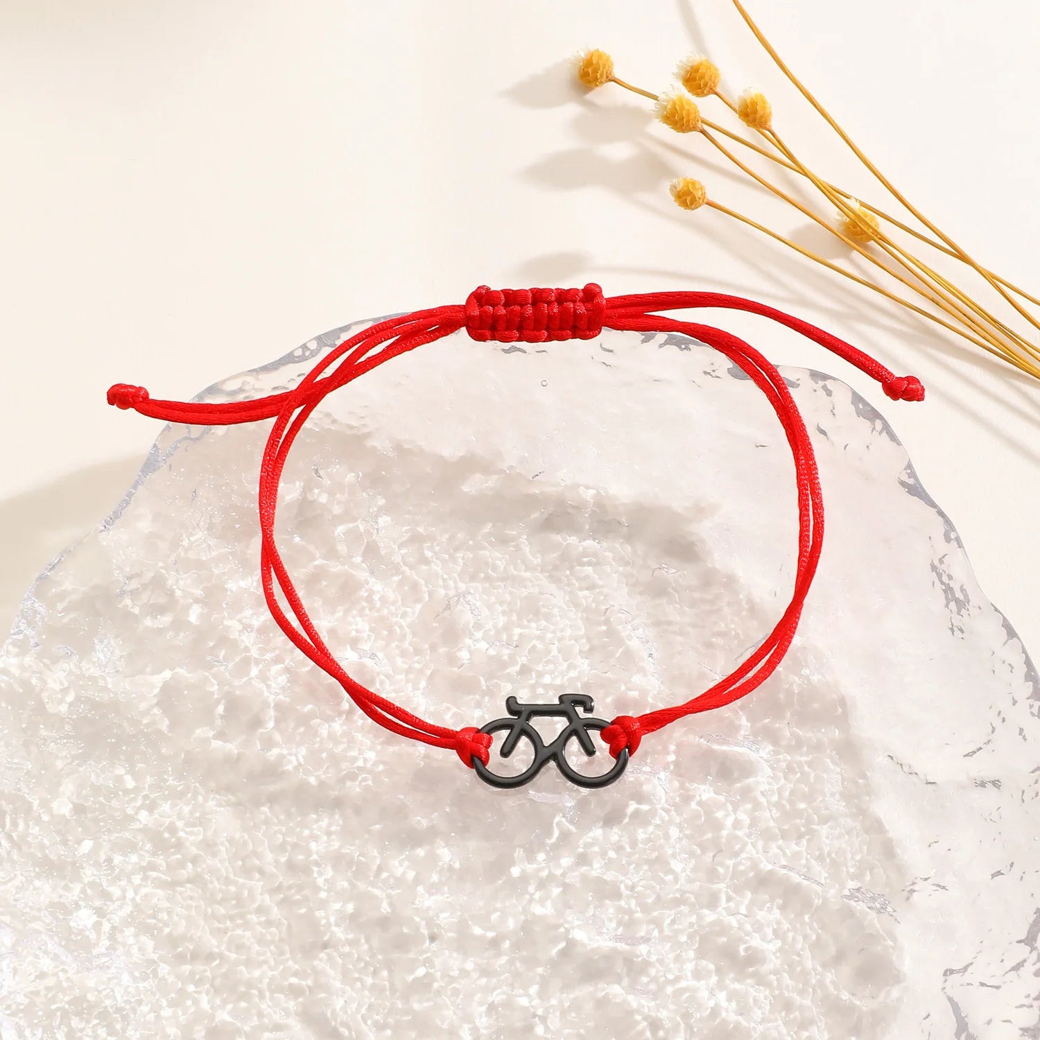 2025 Fashion Bicycle Bracelet New Trendy Sports Cycling Periphery Pendant Bracelet Pink Bicycle Jewelry