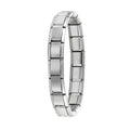 Fashion Stainless Steel Italian Elastic Charm Bracelet 9mm Width Bracelet Bangle Simple Design Girls Men Women DIY Jewelry Gifts