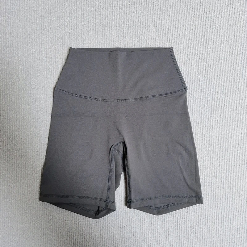 Yoga Shorts Solid Color Soft Women Sport Shorts Compression Support Sweat  Comprehensive Training Jog Cycling Internal Pocket