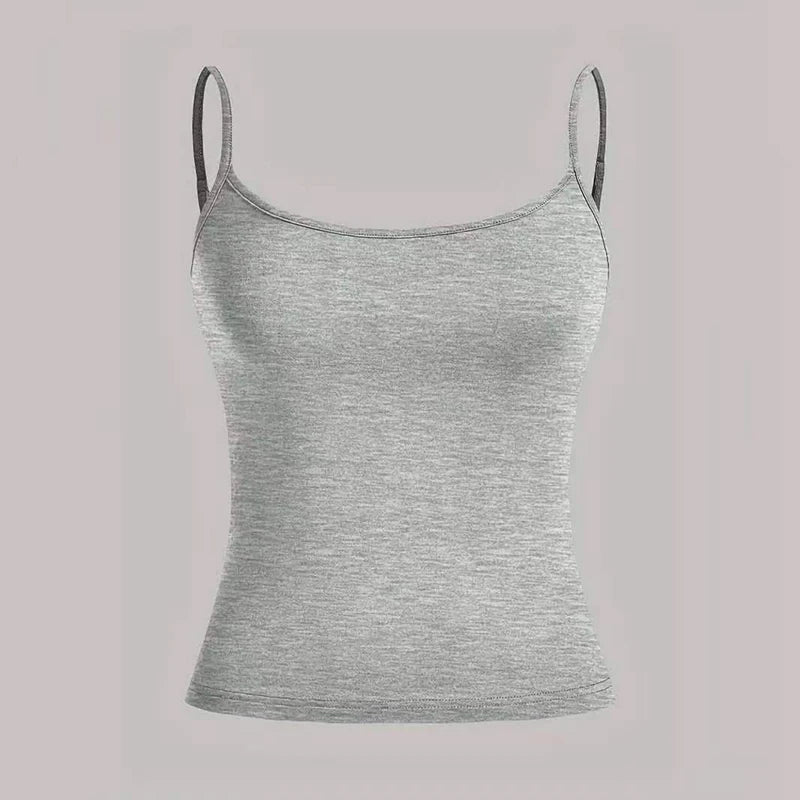 Summer New Style Elegant And Simple Easy-Matching Pink Camisole Women's Fashion Sexy Backless Top