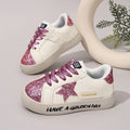 New Children's Sequined Sneakers Summer Girls Casual Shoes Fashionable Star Non-slip Shoes Comfortable Breathable and Non-slip.