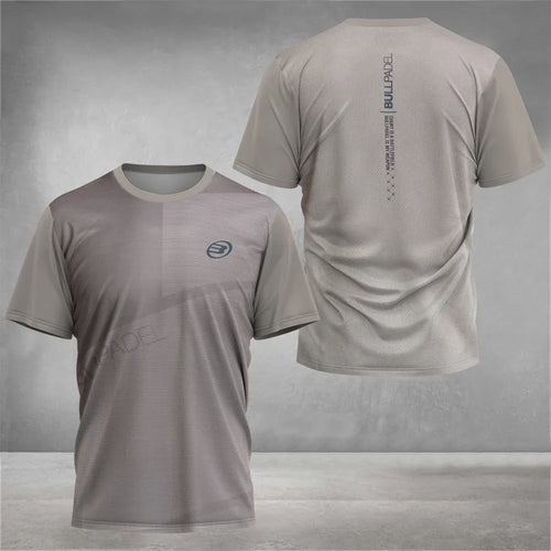 2026 New Padel Element Print Quick-drying Short Sleeve Men's Tennis Breathable Wear Men's Ultra-thin Fitness T-shirt Casual Top
