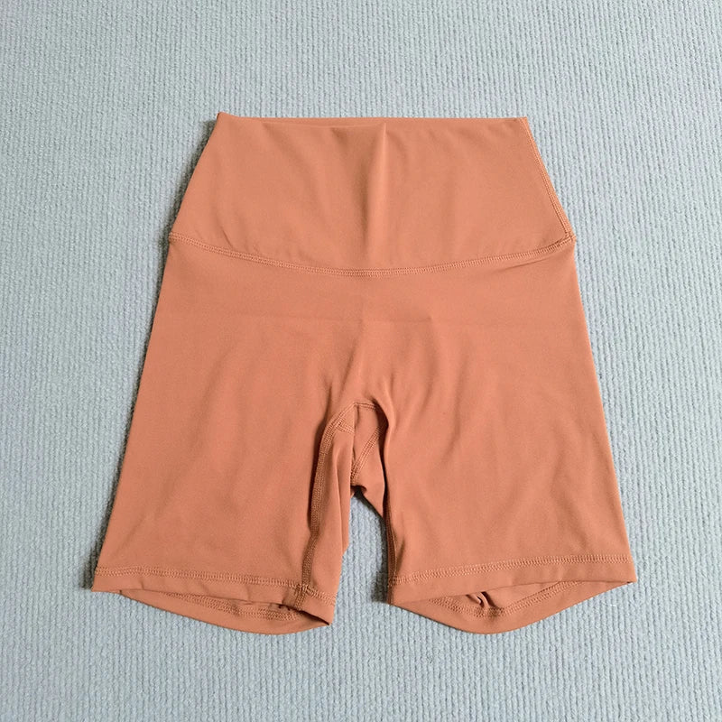 Yoga Shorts Solid Color Soft Women Sport Shorts Compression Support Sweat  Comprehensive Training Jog Cycling Internal Pocket