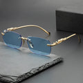 Perfect Fashion Leopard Decor Unframed Men's and Women's Sports Glasses Suitable for Holiday Parties