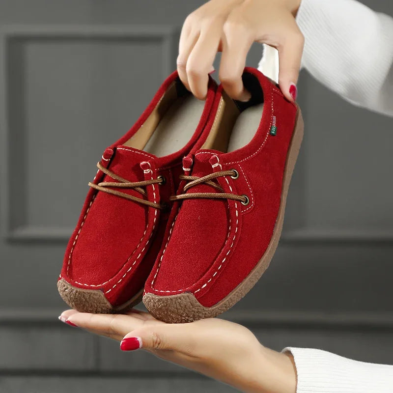 Lightweight Casual Shoes Women's Oversized  Breathable Elegant Comfortable and Non Slip in Summer Round Toe Flat Shoes for Girls