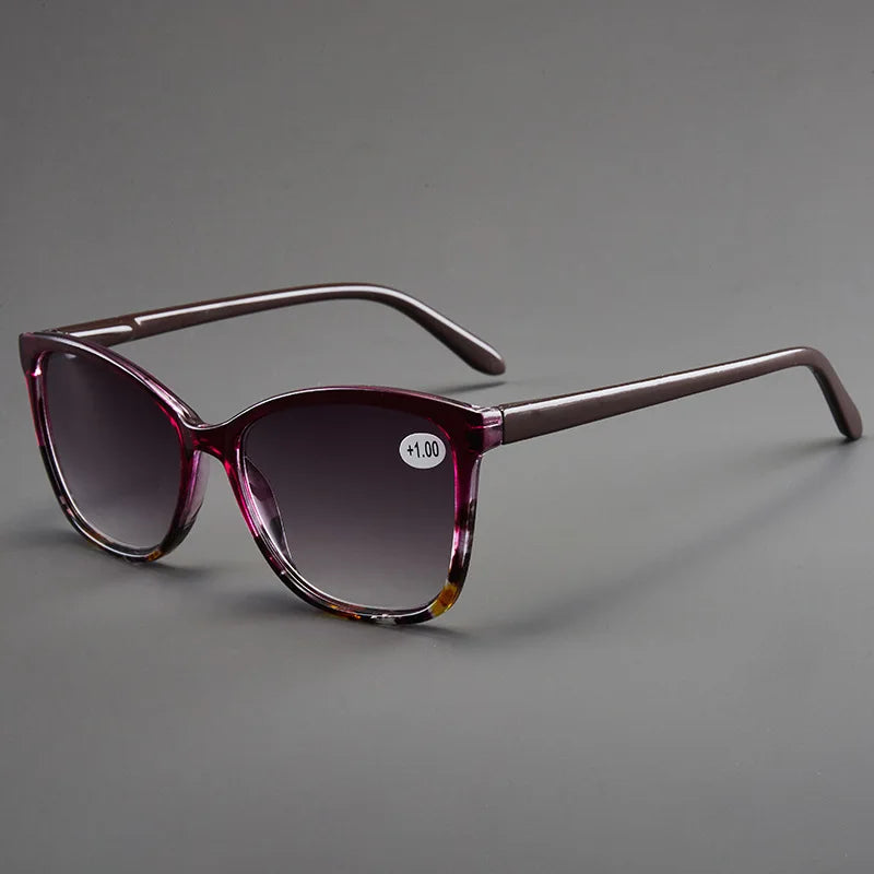 Oversized Reading Sunglasses For Women Men New Fashion Elegant Presbyopia Farsighted Eyeglasses With +1.0 1.5 2.0 2.5 3.0 4