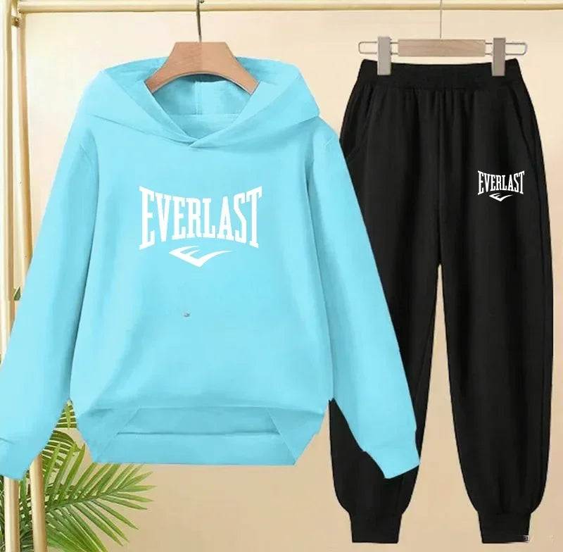 Spring Autumn New Fashion Kids Tracksuits 3-12 Years Boys and Girls Casual Sports Hoodie Tops+pants 2pcs Sets Children Clothes