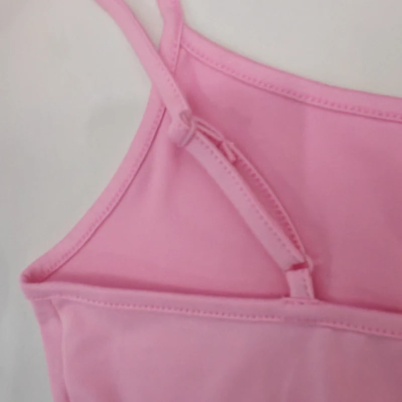 Summer New Style Elegant And Simple Easy-Matching Pink Camisole Women's Fashion Sexy Backless Top