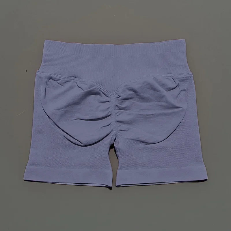 Women Gym Shorts High Waisted Yoga Shorts Fashionable and Sexy Running Fitness Pants Solid Color Yoga Leggings Training Shorts