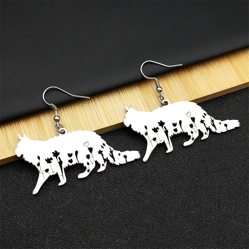 Cute Cat Ragdoll Kitty Pendant Necklace for Women Men Stainless Steel Silver Color Chain Pet Lover Gift Jewelry colar N3213S01
