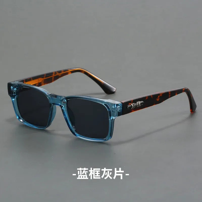 New Men's Advanced Ultra Light Coarse Frame Fashion Square Sunglasses Women Men Trendy Anti Mist Outdoor Driving Shades UV400