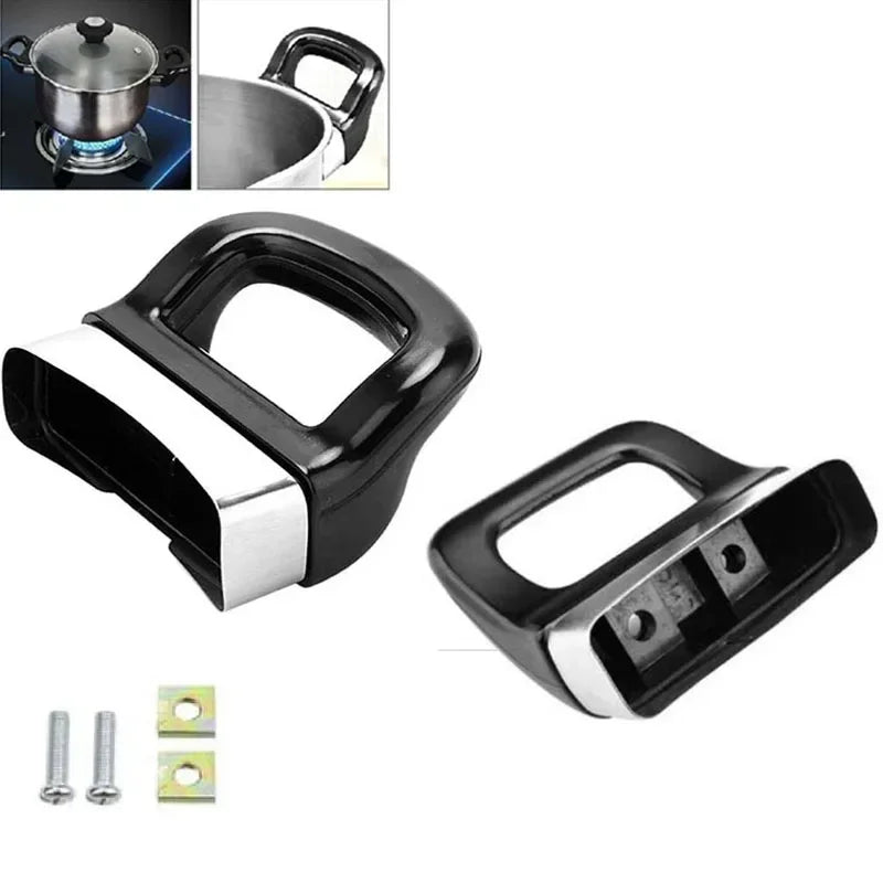1/2Pcs 2 Hole Replacement Pot Handle Pressure Pan Handles Ear Metal Pot Handle Saucepan Short Side Handle for Kitchen Cooker