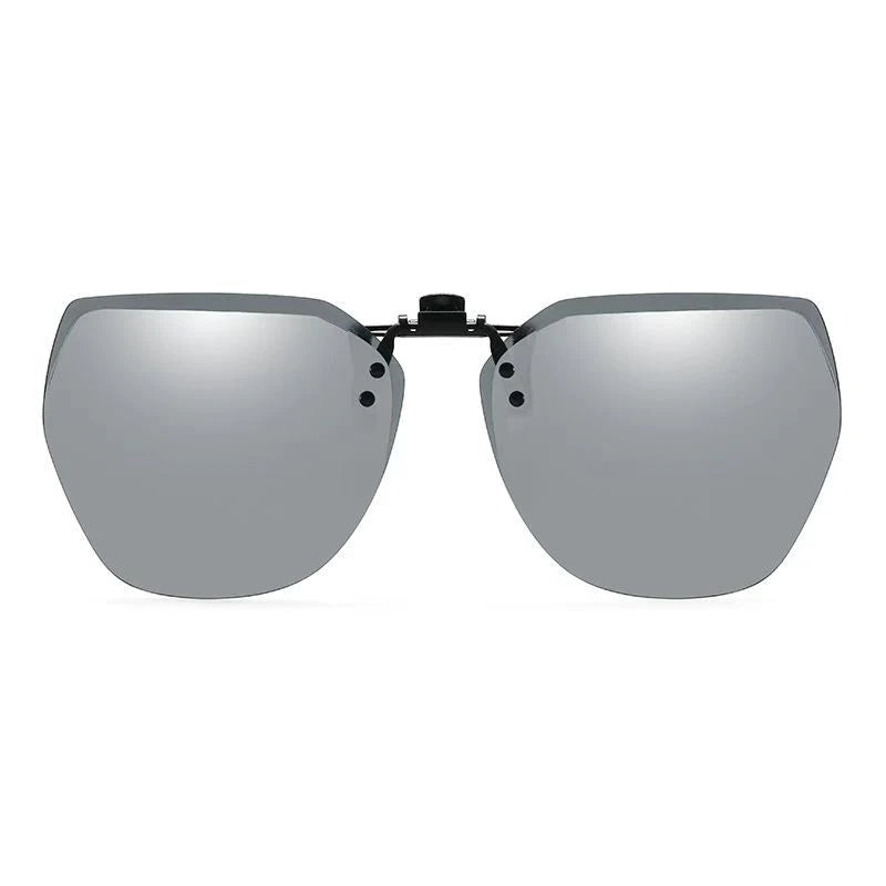 Polarized Clip On Sunglasses Men Women Photochromic Car Driver Goggles Night Vision Glasses Anti Glare Vintage Square Glasses